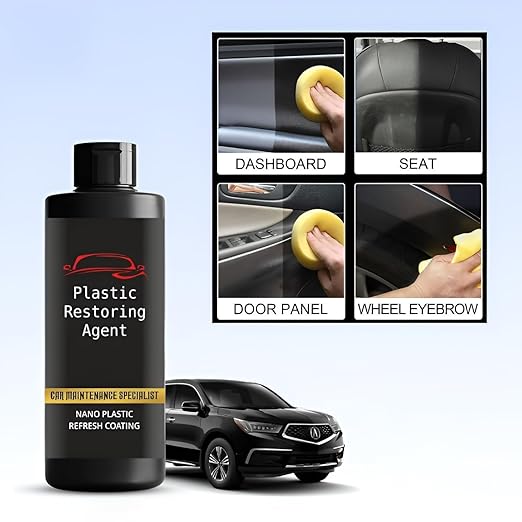 Nano Plastic Revitalizing Coating Agent for Car 100ml (Pack of 2)