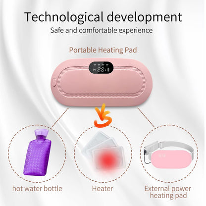 Portable Cordless Heating Pad for Menstrual Cramps Relief, for Stomach