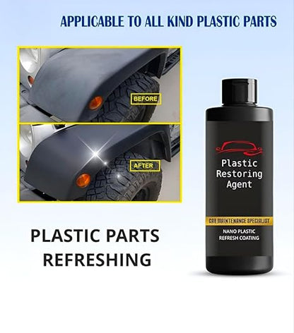 Nano Plastic Revitalizing Coating Agent for Car 100ml (Pack of 2)