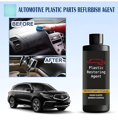 Nano Plastic Revitalizing Coating Agent for Car 100ml (Pack of 2)