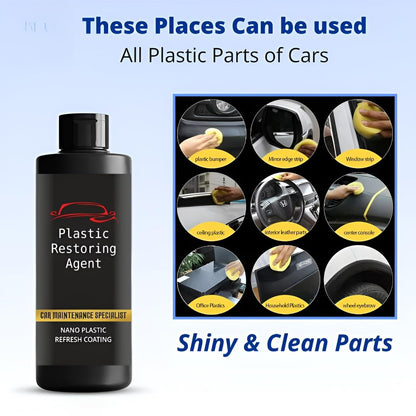 Nano Plastic Revitalizing Coating Agent for Car 100ml (Pack of 2)